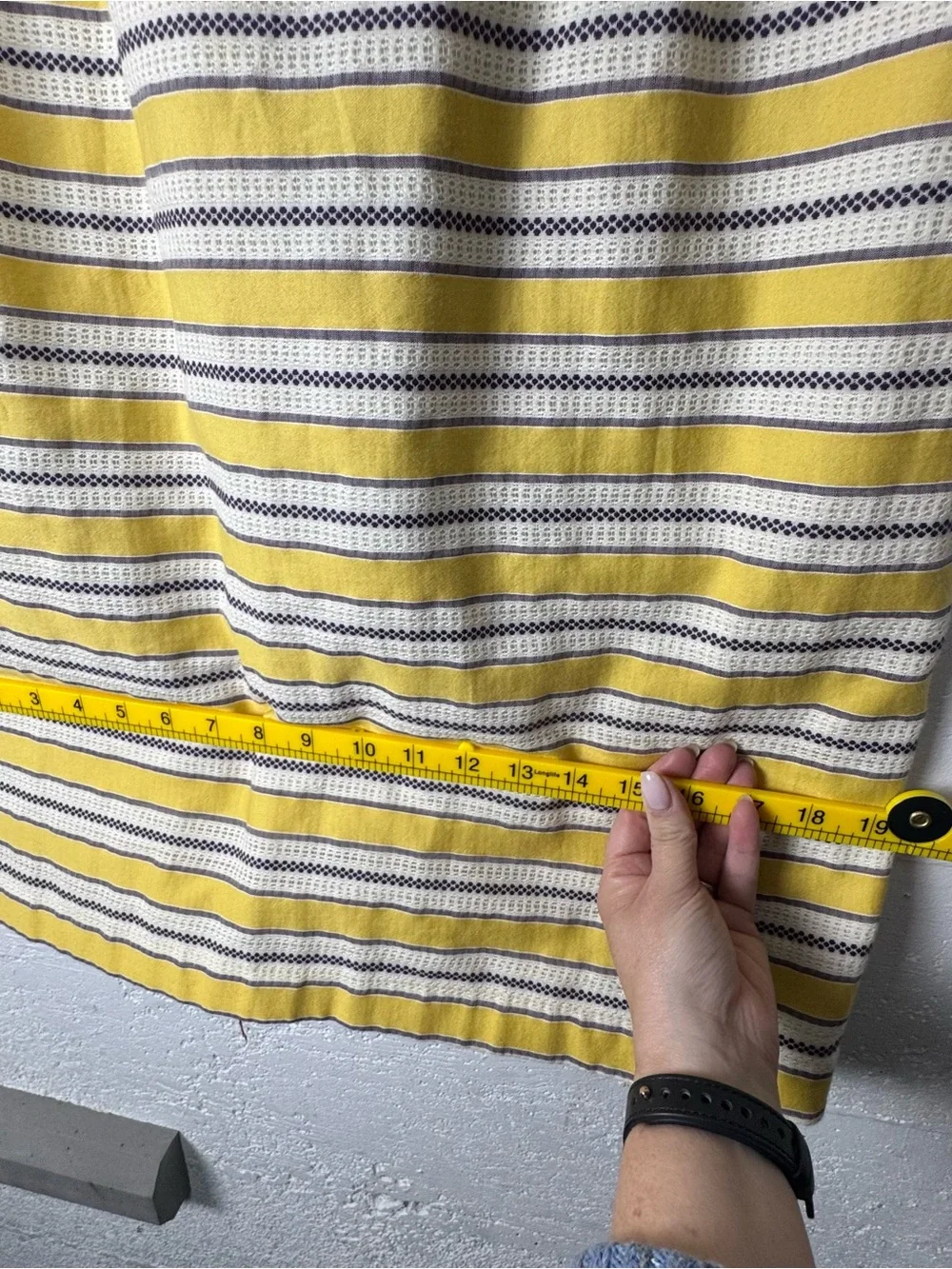 Boden Grace Yellow Purple Stripe Sheath Dress‎ sz Sleeveless Summer US 10 L